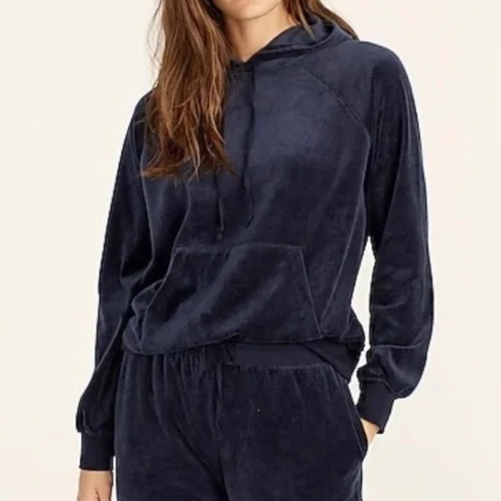 J Crew velour hoodie